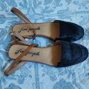 Free People Korine Calf Hair Flats